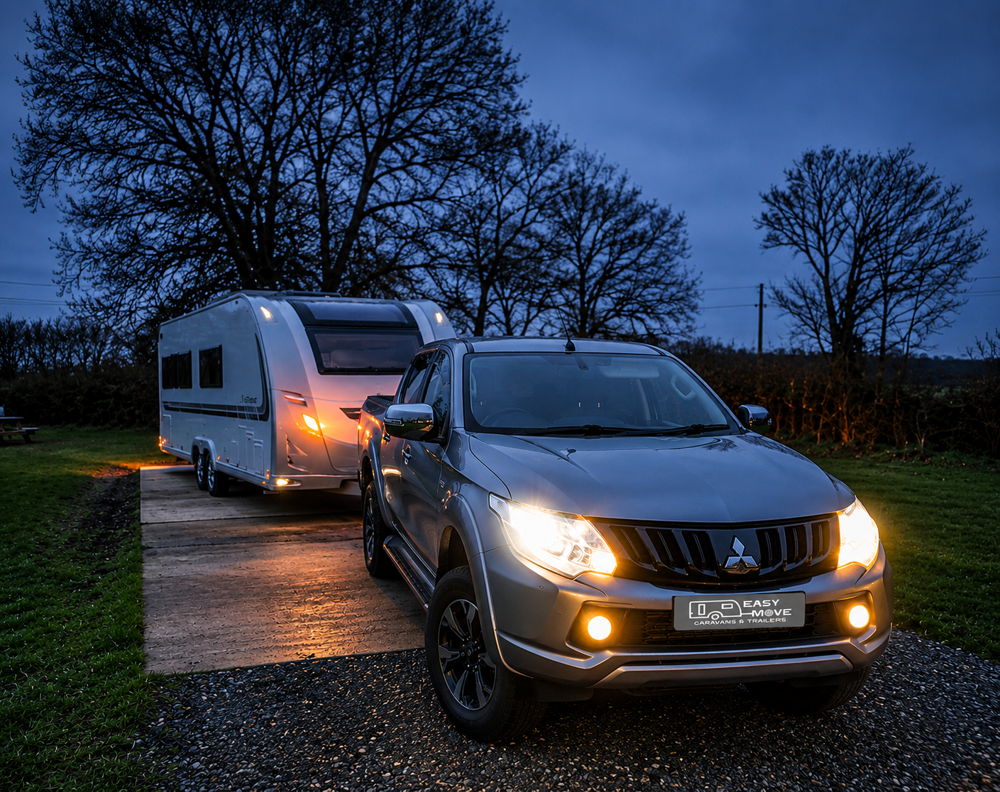 Evening caravan move